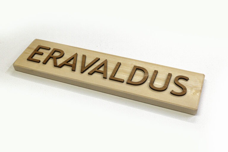 Puidust silt eravaldus, eravalduse silt